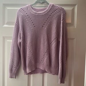 Women’s chunky lilac sweater